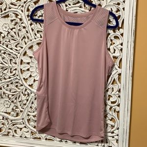 Mauve jersey detail workout shirt
